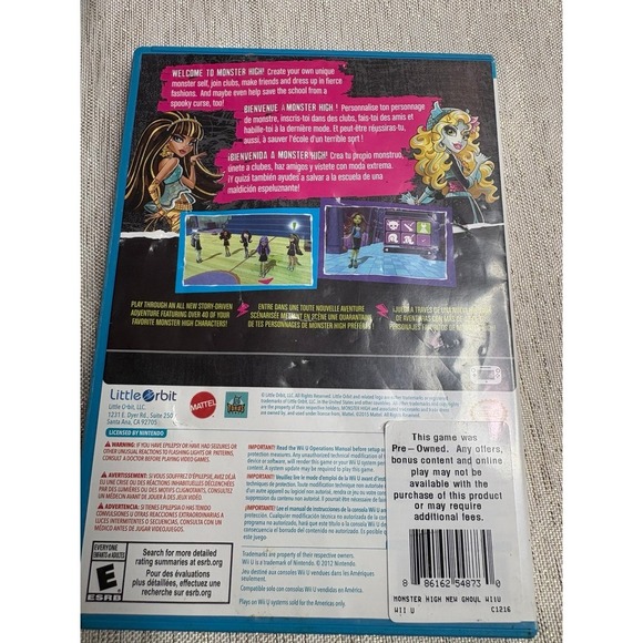 Monster High: New Ghoul in School" video game for the Nintendo Wii U - Picture 2 of 4